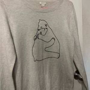 J. Crew hugging bears sweater SZ small